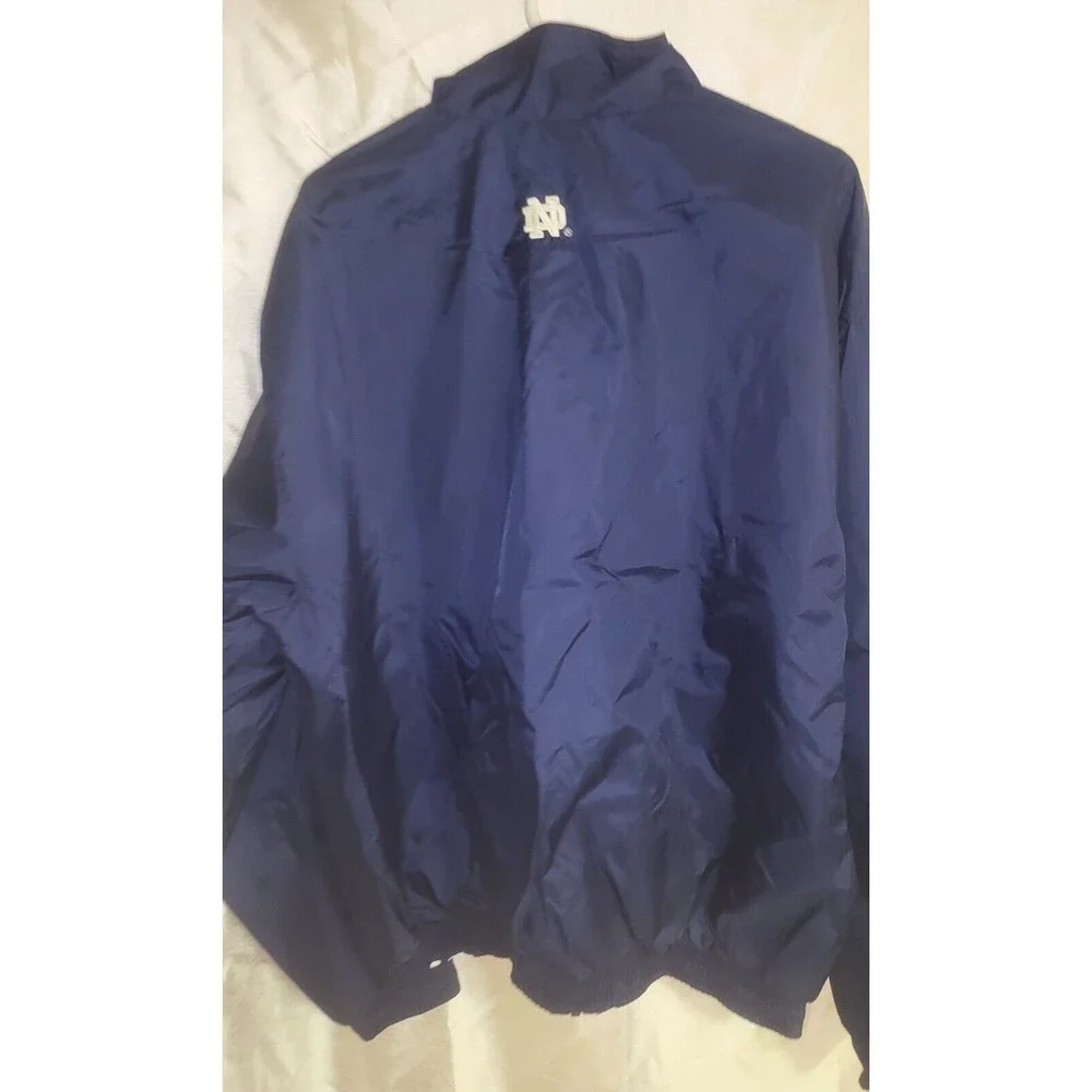 Adidas Wind Breaker Style Mens Jacket Notre Dame Logo Sz Lg